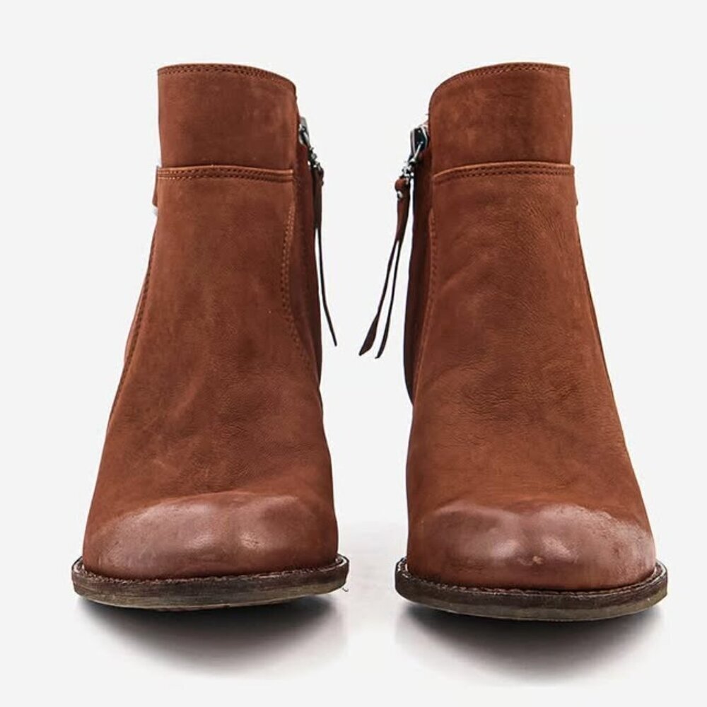 Sam Edelman Morgon Toasted Coconut Elko Nubuck Leather Brand New - Picture 3 of 10